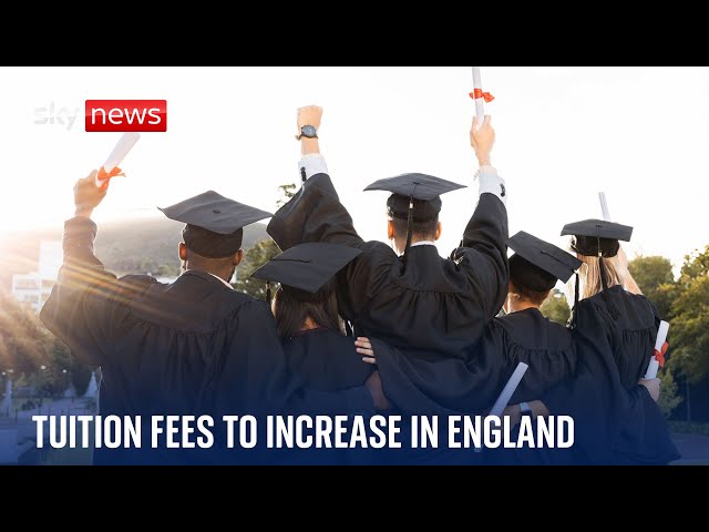 ⁣University tuition fees to increase in England for first time in eight years