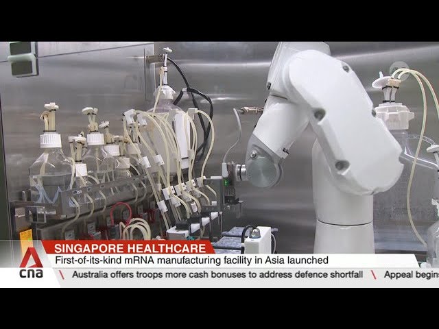 ⁣Singapore launches Asia's first automated mRNA manufacturing facility