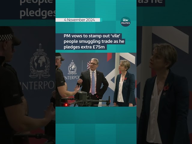 ⁣PM vows to stamp out 'vile' people smuggling trade as he pledges extra £75m #itvnews  #sho