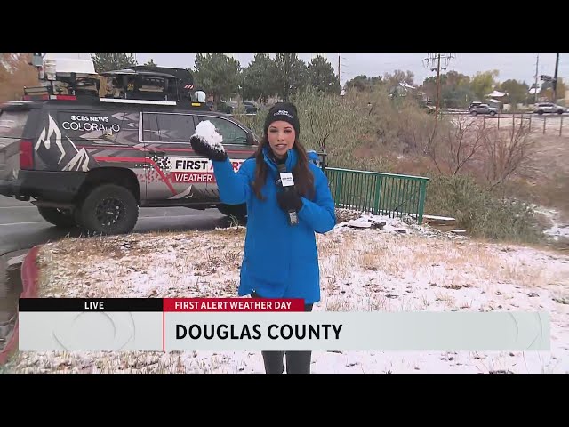 ⁣First Alert Weather Tracker tracks overnight snowfall in the Denver metro area