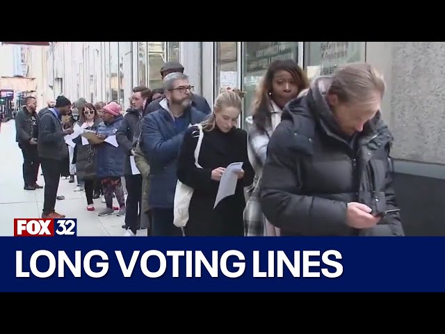 ⁣Chicagoans flock to polls on last day of early voting