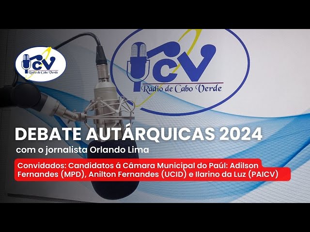 ⁣DEBATE Autárquicas 2024 com o jornalista Orlando Lima. Candidatos à Câmara do Paúl