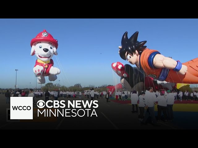 ⁣Macy's Thanksgiving Day Parade balloons get tested at "Balloonfest" event