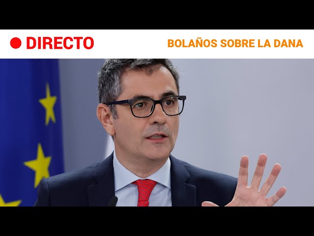 ⁣DANA  EN DIRECTO: BOLAÑOS comparece tras REUNIRSE con los GRUPOS PARLAMENTARIOS | RTVE Noticias