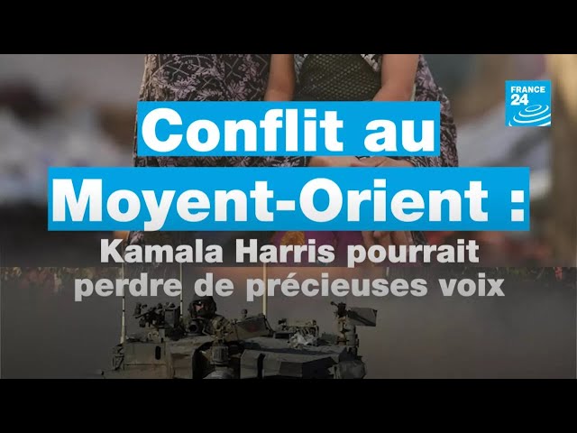 ⁣Conflit au Proche-Orient : Kamala Harris pourrait perdre de précieuses voix • FRANCE 24