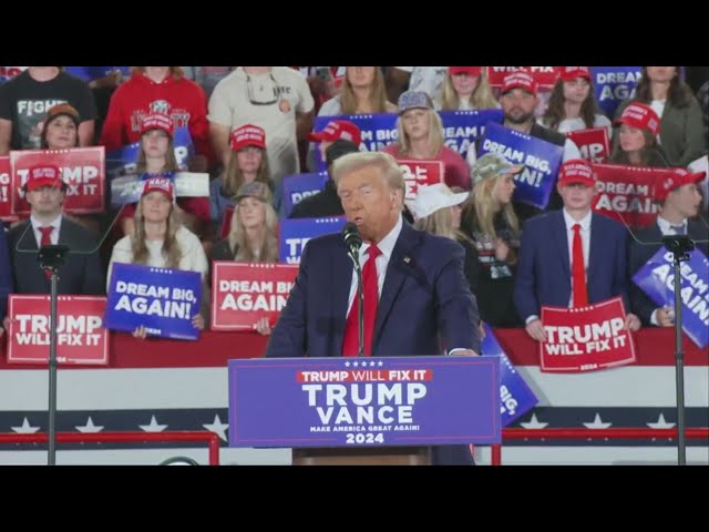 ⁣Trump makes final plea Monday to NC voters