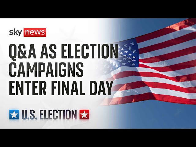 ⁣Sky News host US Election Q&A with just hours to go until polls open