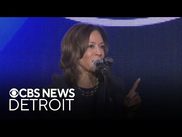 ⁣Trump, Harris make final push for votes in Michigan