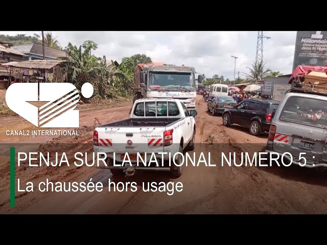 ⁣PENJA SUR LA NATIONAL NUMERO 5 : La chaussée hors usage