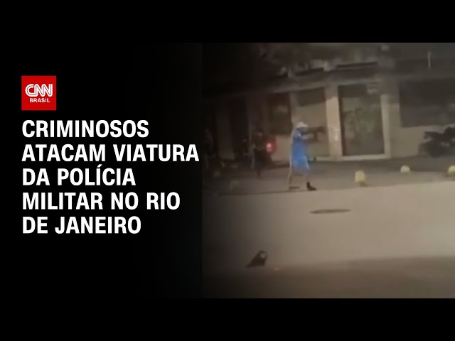 ⁣Criminosos atacam viatura da Polícia Militar no Rio de Janeiro | CNN 360º