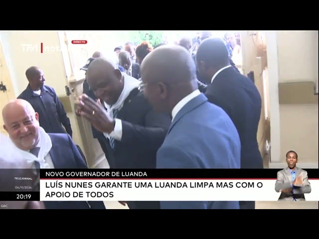 ⁣Novo Governador de Luanda Luís Nunes garante uma Luanda limpa mas com o apoio de todos