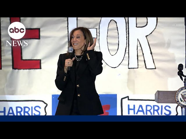 ⁣Kamala Harris begins final series of rallies in Pennsylvania ahead of Election Day