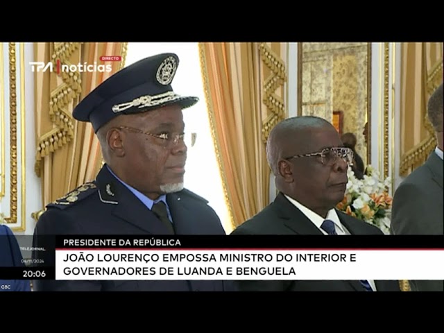 ⁣Ministério do Interior - PR João Lourenço diz a Manuel Homem para exercer o cargo sem receios