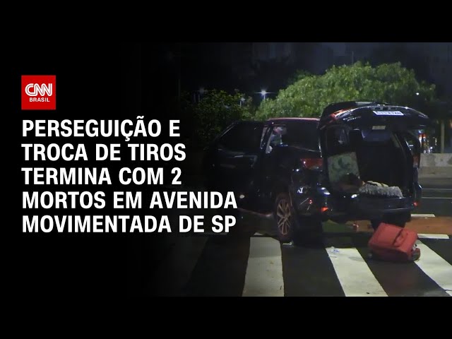 ⁣Perseguição e troca de tiros termina com 2 mortos em avenida movimentada de SP | WW