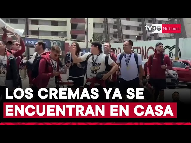 ⁣Universitario ya está en el estadio Monumental tras festejar bicampeonato en Andahuaylas