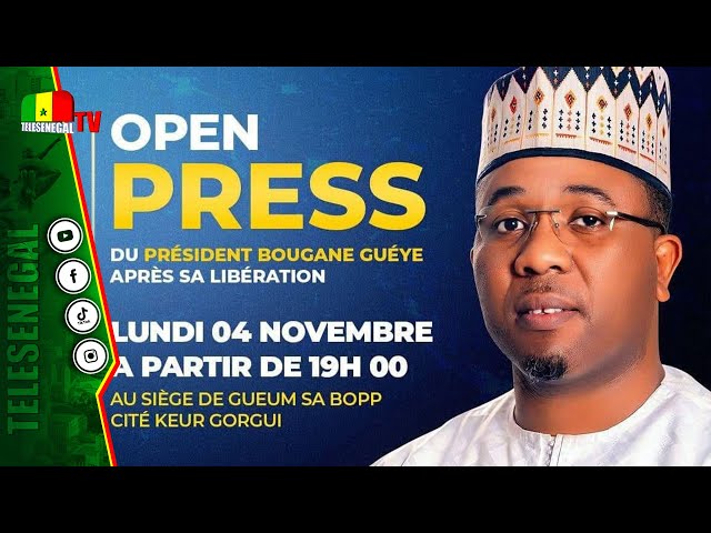 ⁣[LIVE] Open Press du Président Bougane GUEYE après sa libération