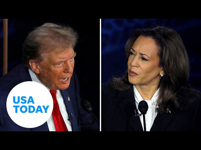 ⁣Where Kamala Harris, Donald Trump stand on top election issues