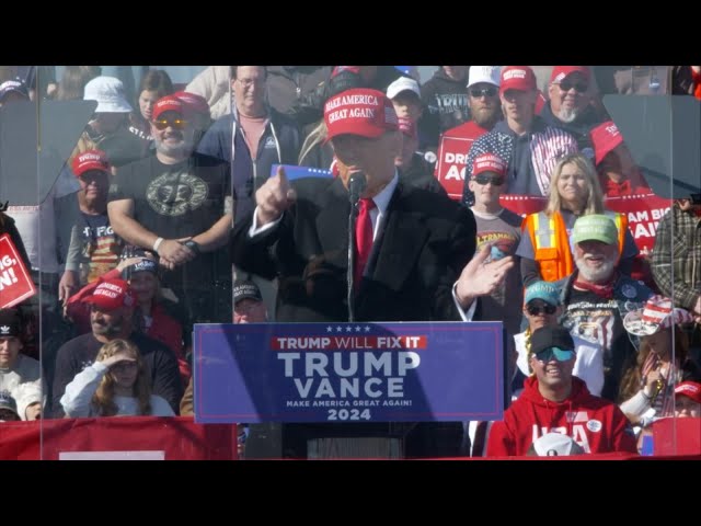 ⁣LIVE: Former President Donald Trump delivers remarks in Reading, PA