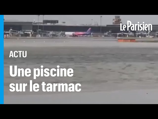 ⁣L’aéroport de Barcelone sous les eaux, des vols annulés