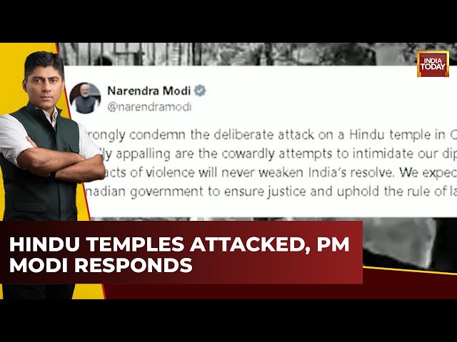 ⁣India First: Hindu Temples Attacked in Canada, PM Modi Responds, Trudeau Silent