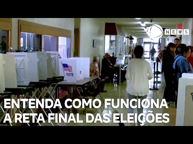 ⁣Entenda como funciona a reta final das eleições americanas