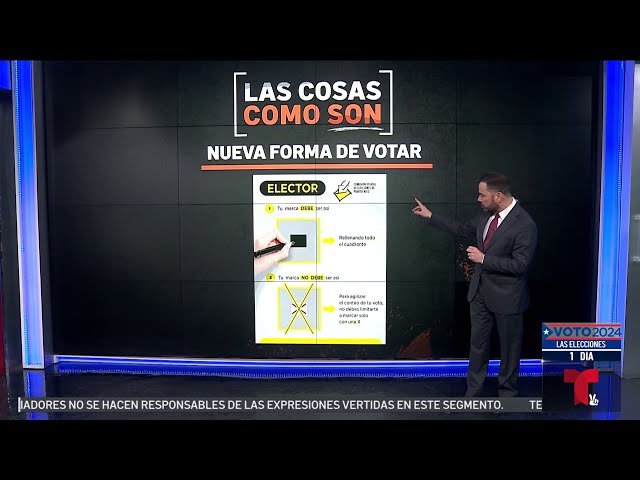 ⁣Cambian la forma de votar a horas de las elecciones