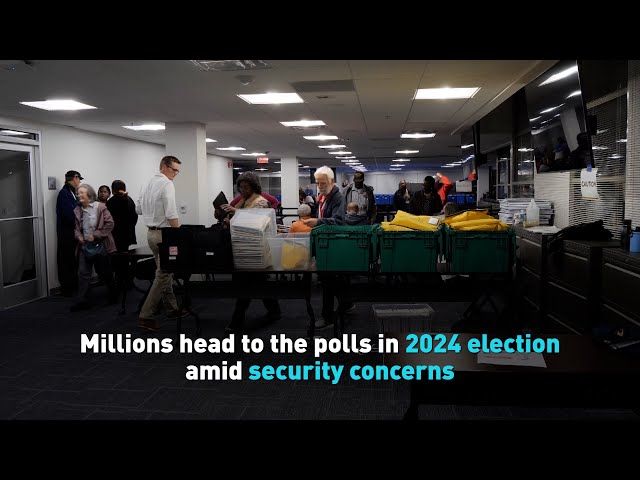 ⁣Millions head to the polls in 2024 election amid security concerns