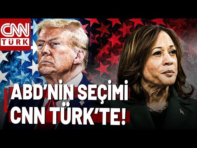 ⁣ABD'nin Seçimi CNN TÜRK'te! Salıyı Çarşambaya Bağlayan Gece Saat 01:00'da...