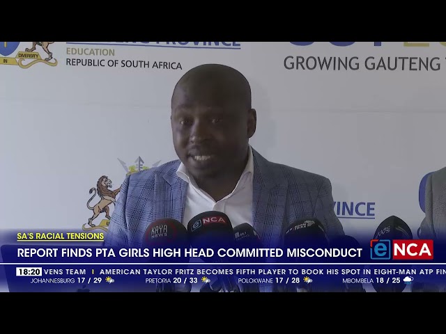 ⁣Report finds Pretoria Girls High School principal committed misconduct