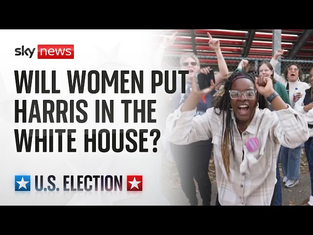 ⁣Sky polling puts Kamala Harris ahead | US Election 2024