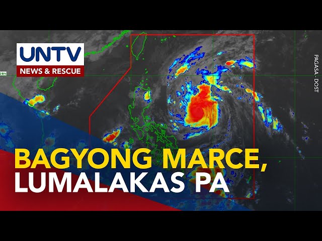 ⁣Signal No. 1, nakataas na sa ilang bahagi ng Luzon; Bagyong Marce, lalong lumalakas