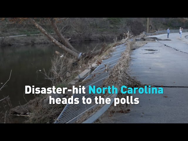 ⁣Disaster-hit North Carolina heads to the polls