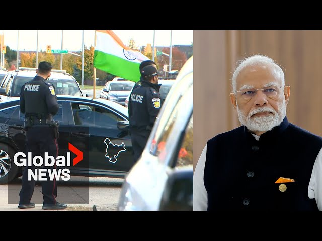 ⁣Modi condemns "deliberate attack" at Hindu temple in Canada as 3 charged