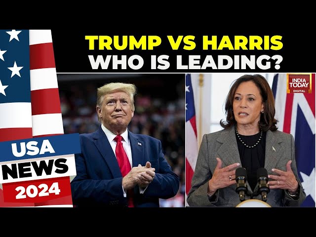 ⁣Trump Vs Harris: Who Is Leading? | Trump Catches Up In 7 Swing States | US Election 2024 LIVE News