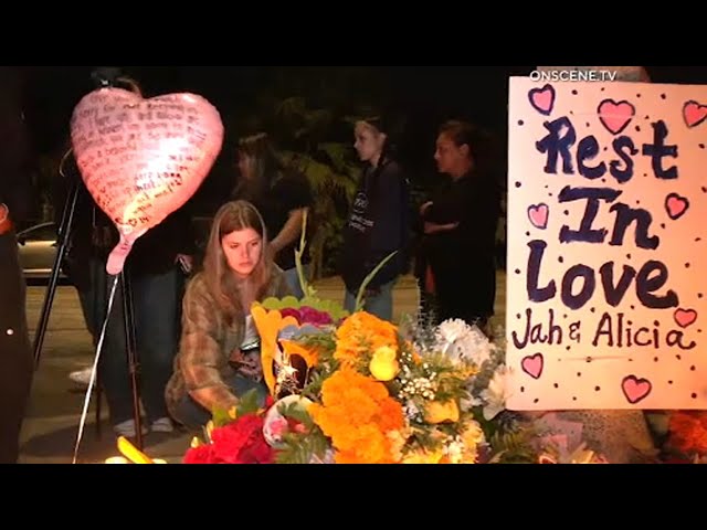 ⁣Vigil honors 2 teens, ages 17 and 18, killed in violent crash in Riverside