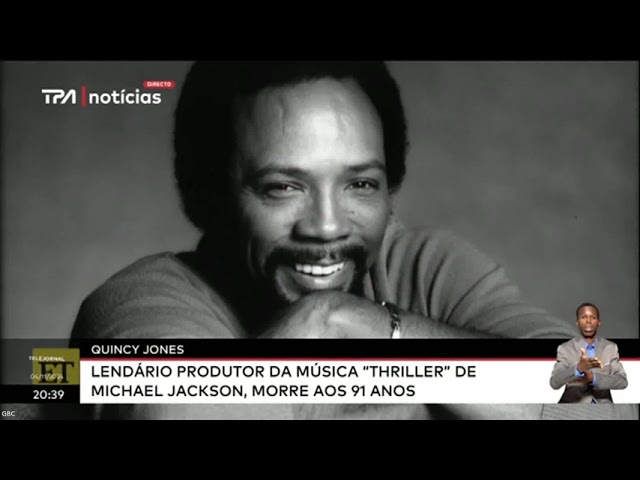 ⁣Quincy Jones lendário Produtor da Música "Thriller" de Michael Jackson, morre aos 91 anos