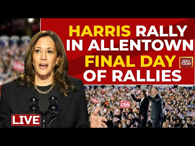 ⁣US Elections LIVE: Kamala Harris Rally In Allentown Pennsylvania | Harris vs Trump | US News