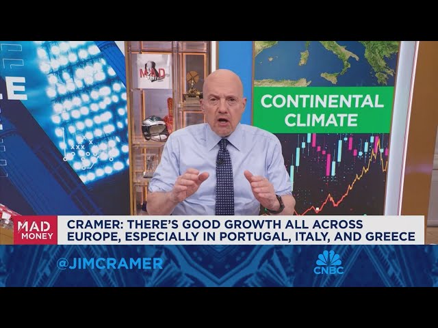 ⁣There's good growth all across Europe, says Jim Cramer