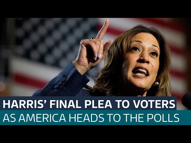 ⁣Kamala Harris spends final full day of campaigning in Pennsylvania | ITV News