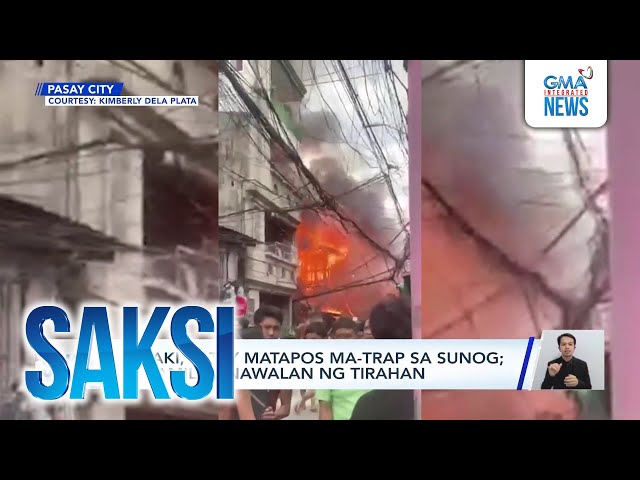 ⁣Lalaki, patay matapos ma-trap sa sunog; 40 pamilya, nawalan ng tirahan | Saksi