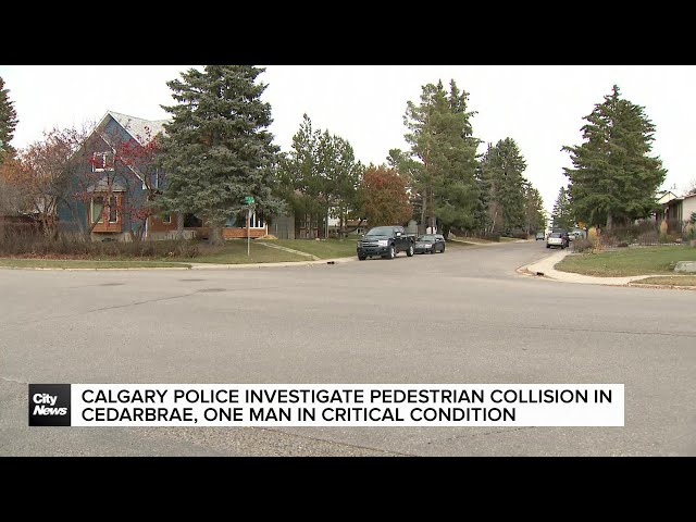 ⁣Man in 60s in critical condition after crash in SW Calgary