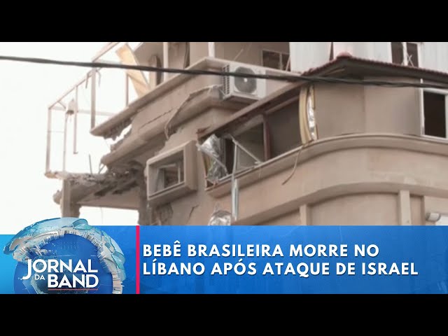 ⁣Bebê brasileira morre no Líbano após ataque de Israel | Jornal da Band