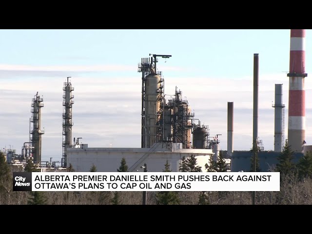 ⁣Alberta premier pushes back against Ottawa's plans to cap oil and gas emissions