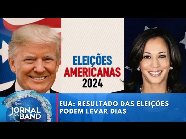 ⁣EUA: resultado das eleições podem levar dias | Jornal da Band