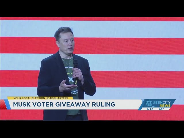 ⁣Pennsylvania judge refuses to block Musk's $1M voter giveaways