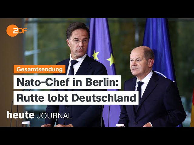 ⁣heute journal vom 04.11.2024 Rutte in Berlin, Streit in der Ampel-Koalition