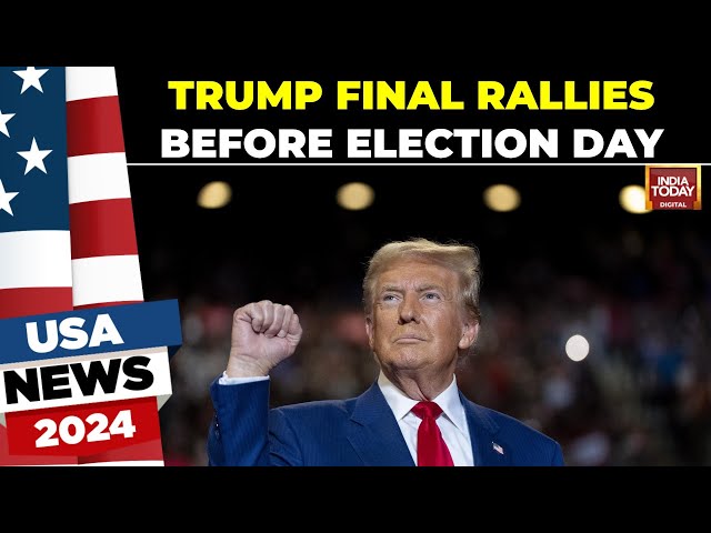 ⁣US Election LIVE: Trump Rallies Ahead Of Election Day | Pennsylvania & Georgia | Trump vs Harris