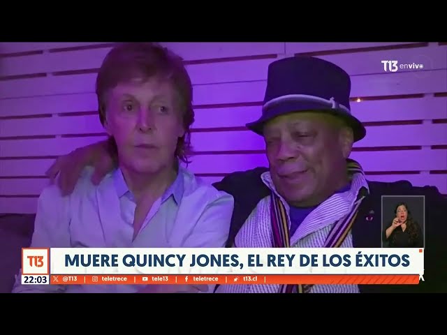 ⁣Rey de los éxitos: Muere Quincy Jones a los 91 años