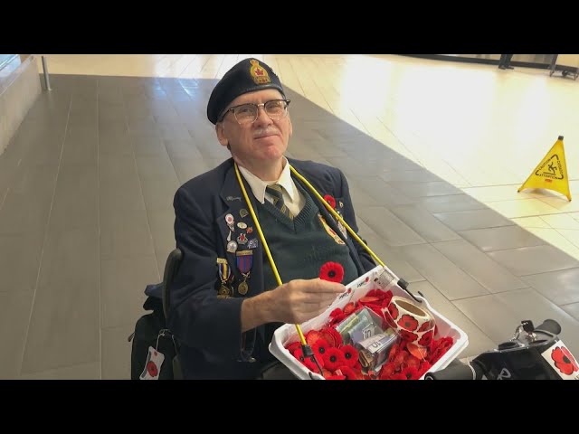 ⁣Why this Ottawa man has been handing out poppies since 2015