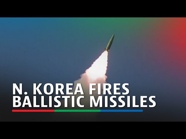 ⁣N. Korea fires salvo of short-range ballistic missiles ahead of US election | ABS-CBN News